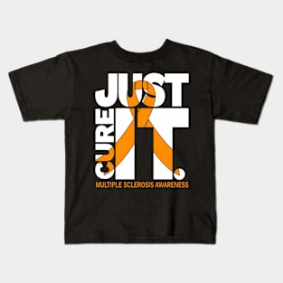 Just Cure Multiple Sclerosiss Ribbon Kids T-Shirt